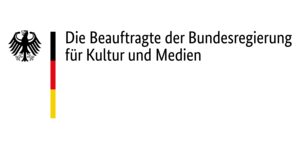 Logo of the Federal Government Commissioner for Culture and the Media (BKM), Germany, with the federal eagle.